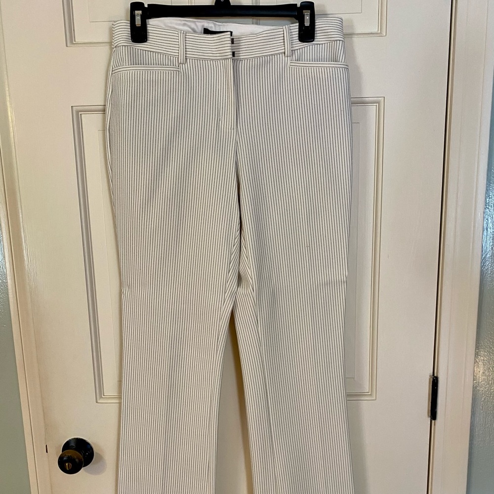 Express Pinstriped Barely Boot Columnist Pant